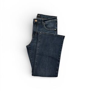 Truth + Theory Dark Denim Blue Flare Jeans